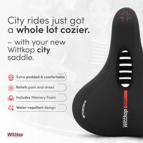 Wittkop Waterproof 5-Zone Comfort Bike Saddle for Men & Women