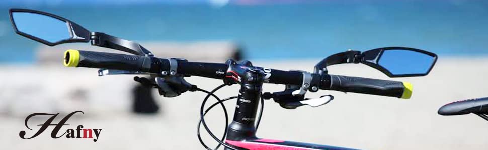 Hafny HF-MR095 Adjustable Wide-Angle HD Glass Bike Mirror