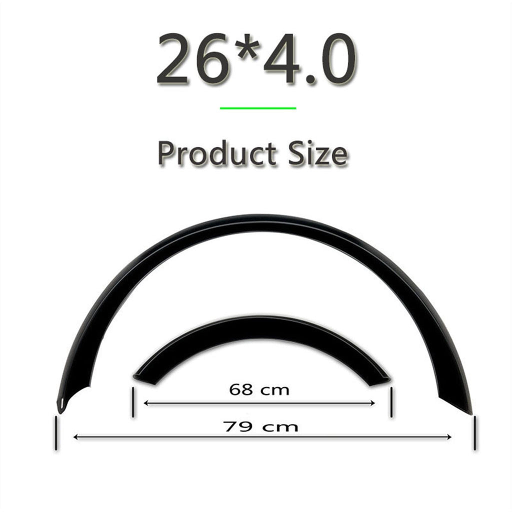 MBROS Full-Coverage Front and Rear Fat Bike Fender Set