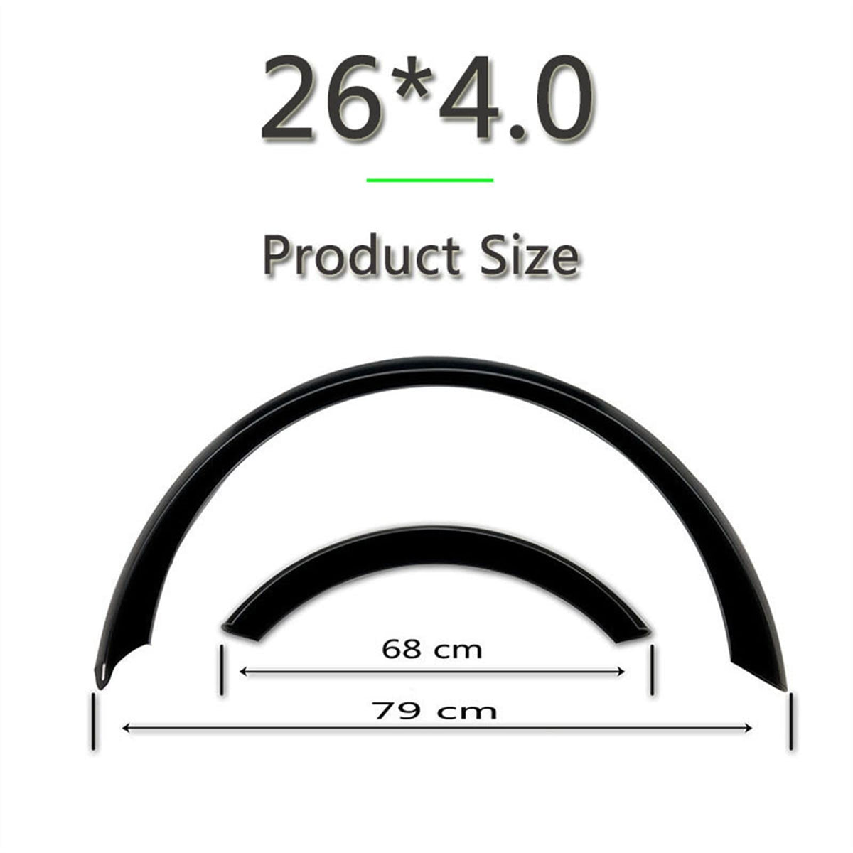 MBROS Full-Coverage Front and Rear Fat Bike Fender Set