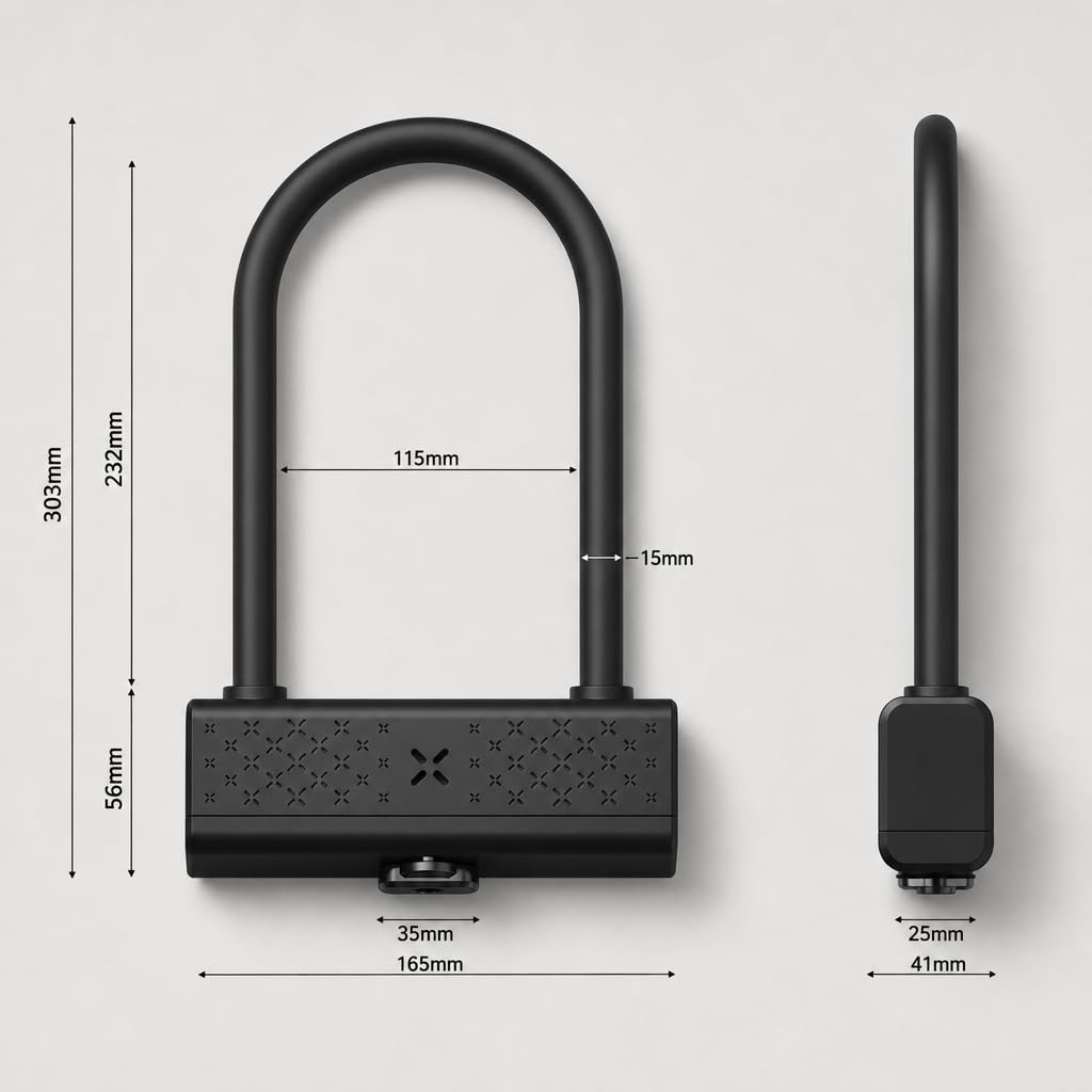 BLACK X Titan Smart Shackle Anti-Theft Security Lock