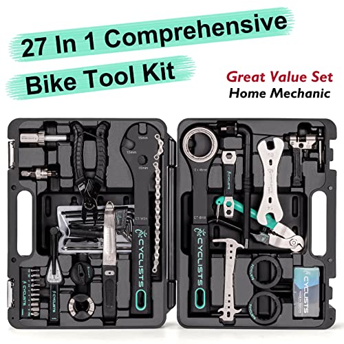 27-Piece Bicycle Repair and Maintenance Tool Kit