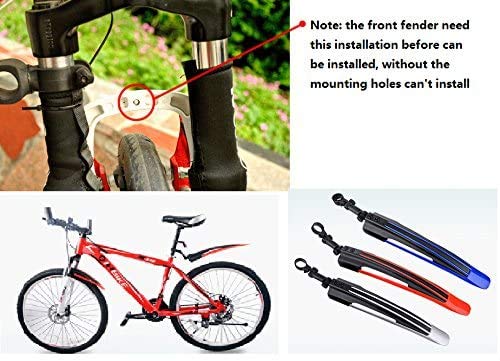 Free-fly Adjustable Front and Rear Bike Mudguard Fender Set