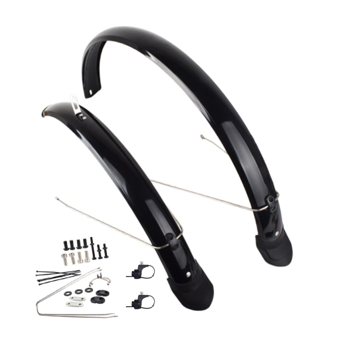 Yunmeryker Front and Rear Bike Mudguard Set for Folding Bikes
