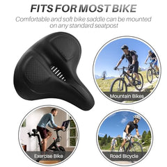 Oversized Padded Bike Seat Cushion for Peloton Exercise Bikes