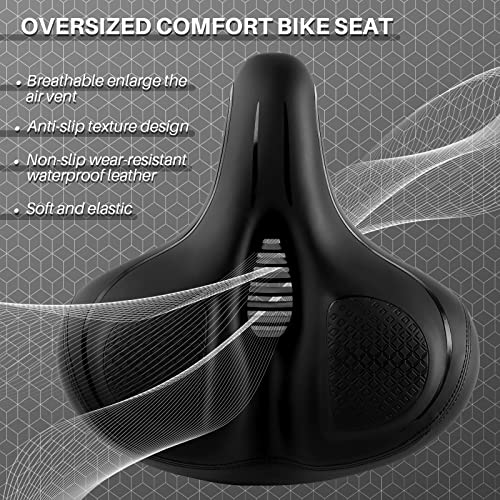 Oversized Padded Bike Seat Cushion for Peloton Exercise Bikes