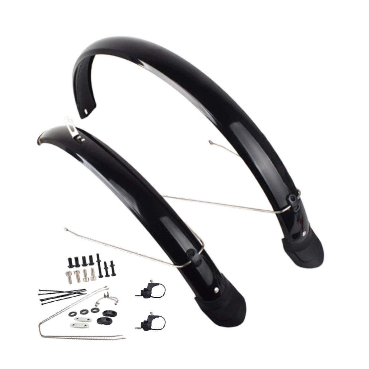 Yunmeryker Front and Rear Bike Mudguard Set for Folding Bikes