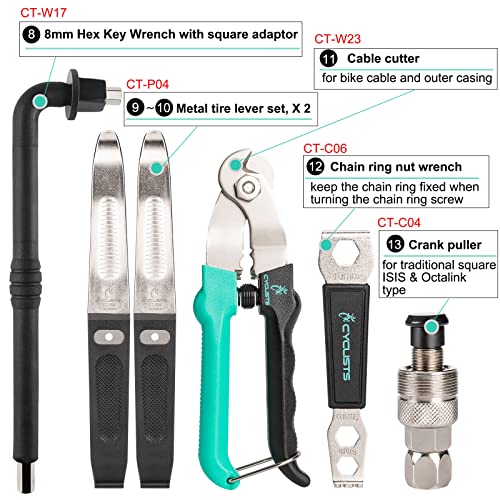 27-Piece Bicycle Repair and Maintenance Tool Kit