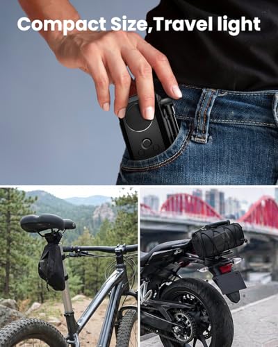 ETENWOLF S0 Mini Electric Bike Pump with Pressure Gauge