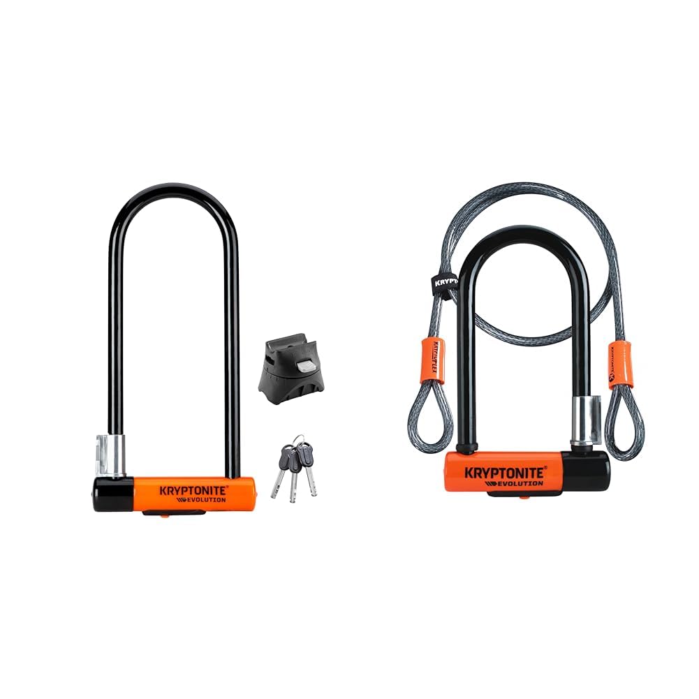 Kryptonite Bike U-Lock and Cable Security Bundle Set