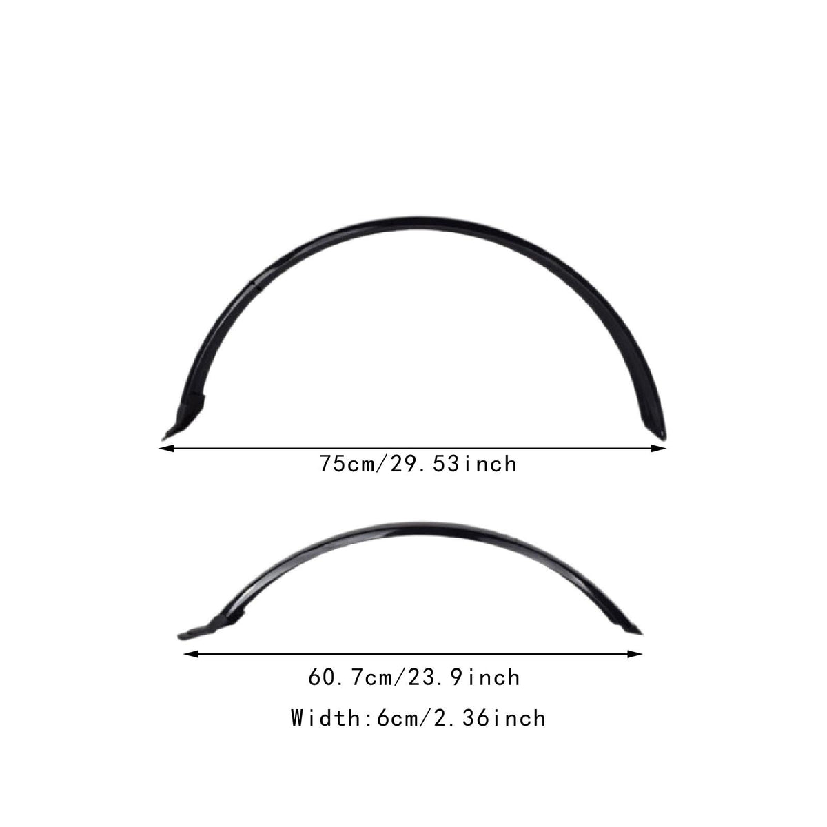 Yunmeryker Front and Rear Bike Mudguard Set for Folding Bikes