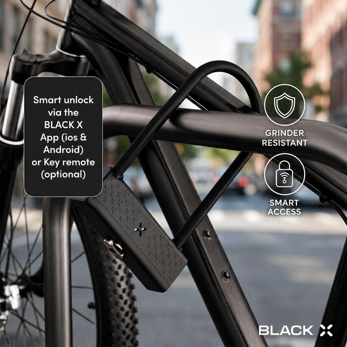 BLACK X Titan Smart Shackle Anti-Theft Security Lock