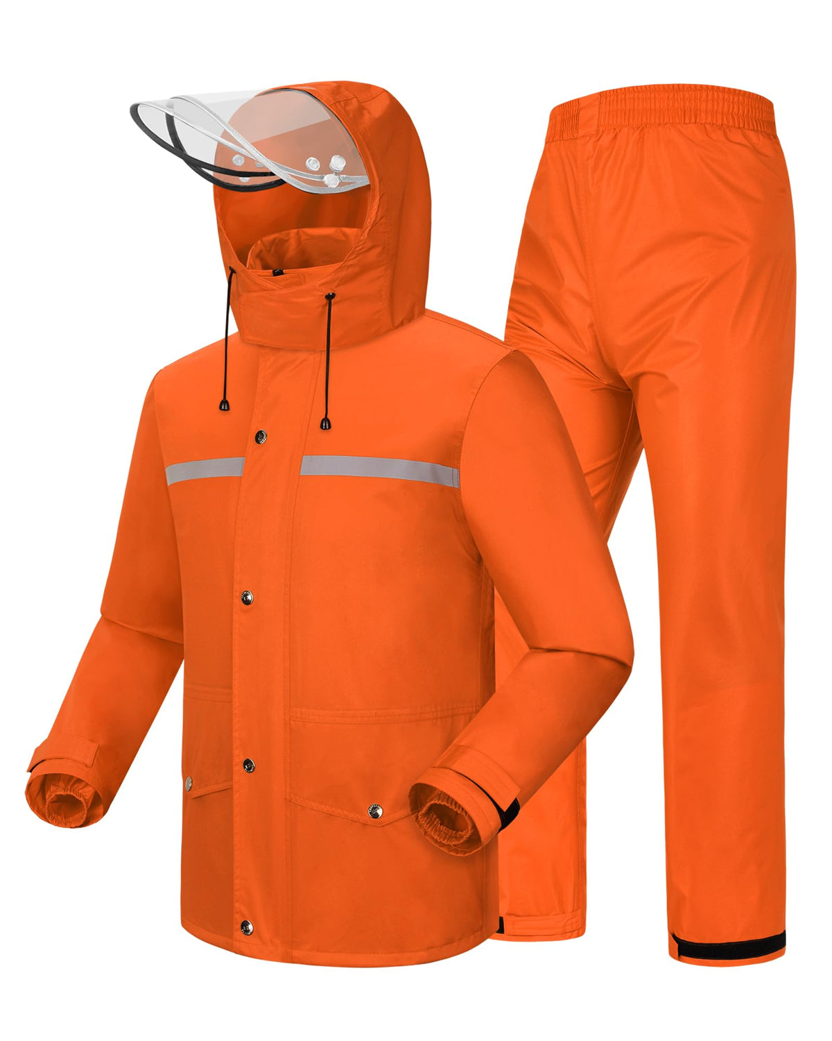 iCreek Unisex Hi-Vis Waterproof Reflective Rain Suit
