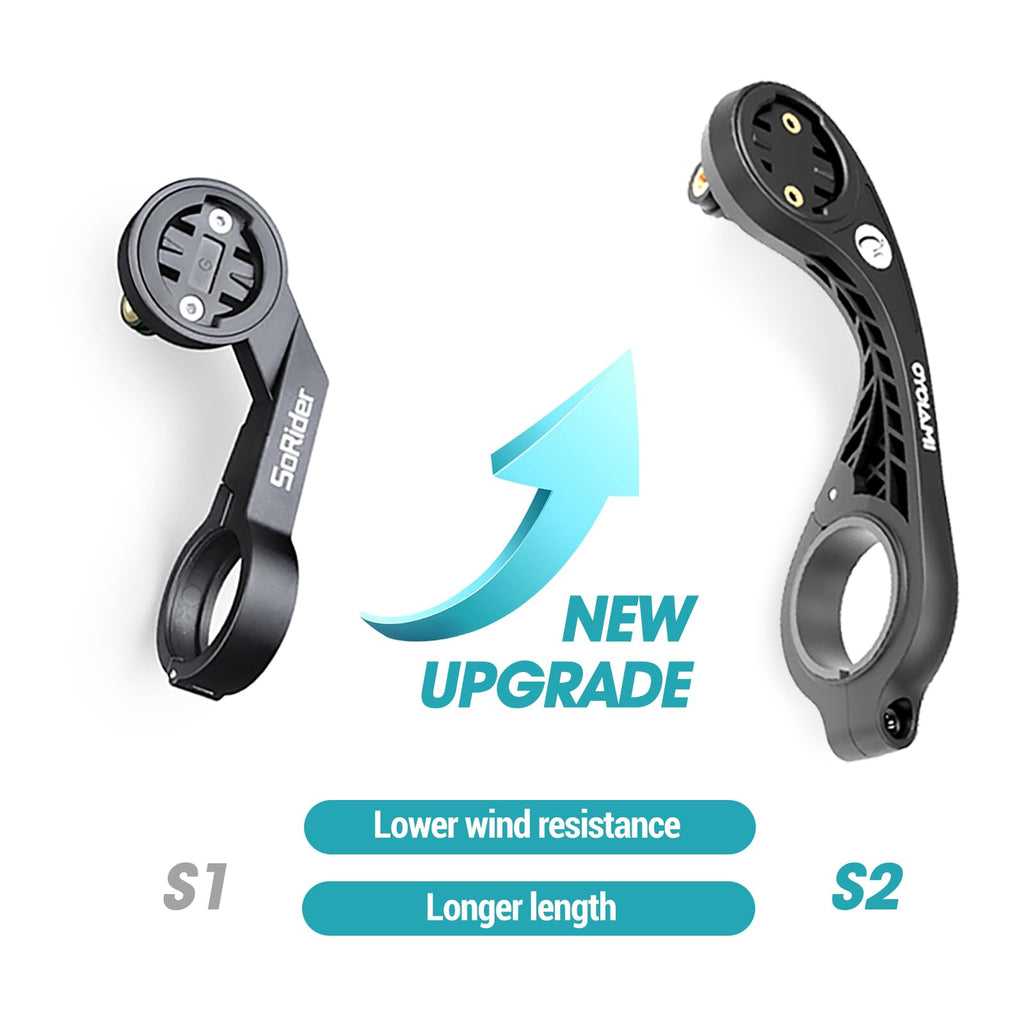 CYCLAMI Out-Front Bike Computer Mount for Garmin Edge GPS