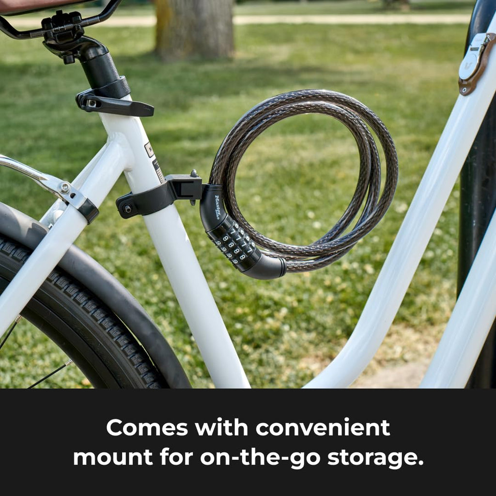 Master Lock Black Resettable Combination Bicycle Security Lock