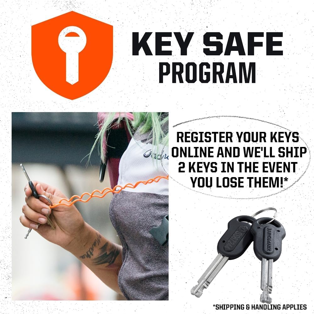 Kryptonite Keeper 712 Heavy-Duty 7mm Bike Chain Lock, 120cm