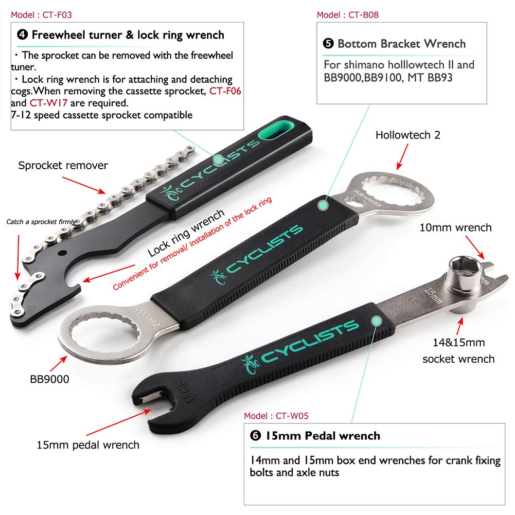 23-Piece Bicycle Repair and Maintenance Tool Kit with Case