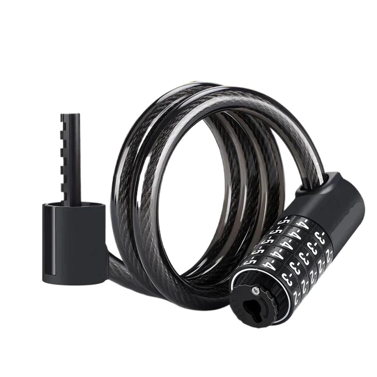 5-Pack Waterproof 5-Digit Combination Bike Cable Locks