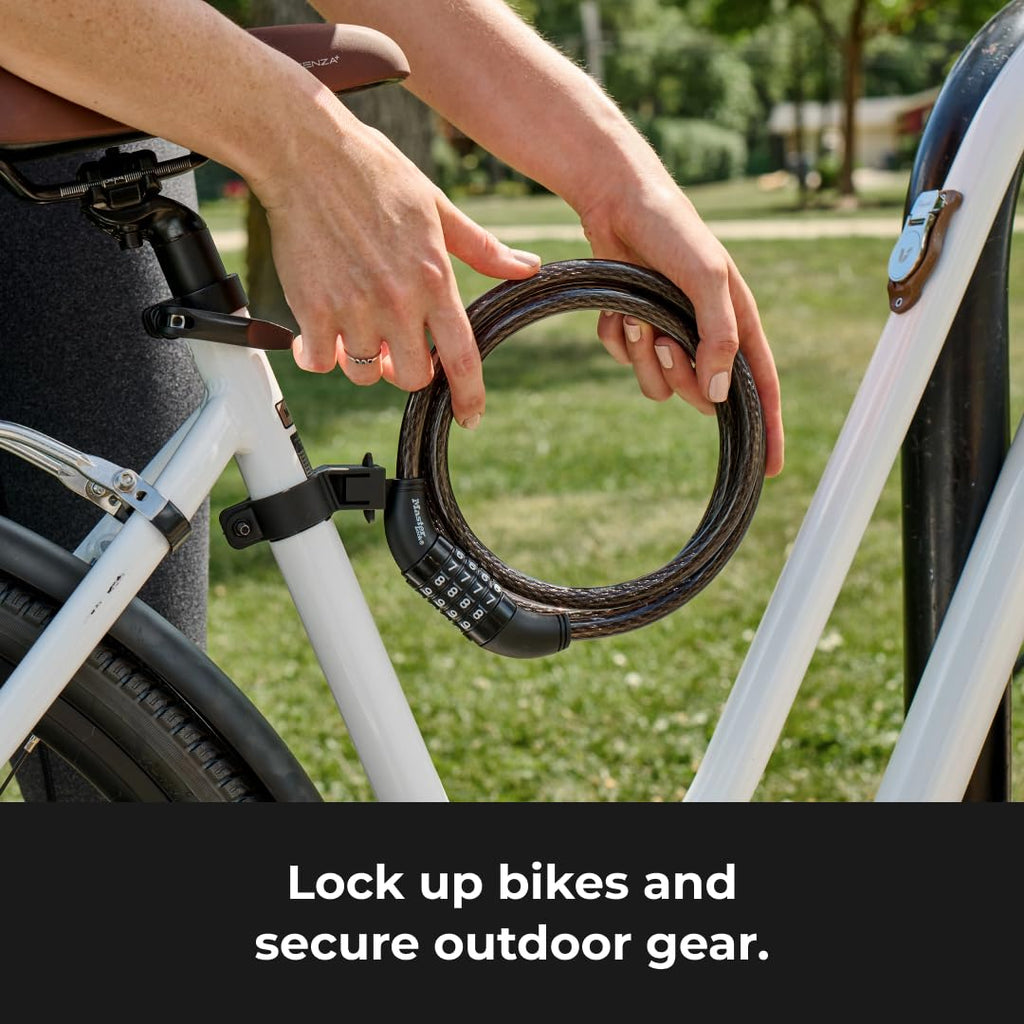 Master Lock Black Resettable Combination Bicycle Security Lock