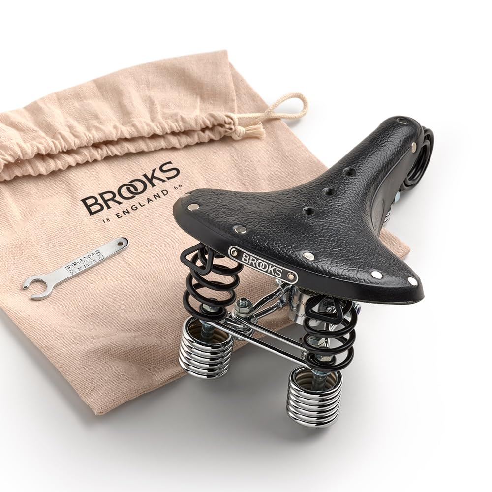 Brooks England B135 Leather Urban Bike Saddle with Springs