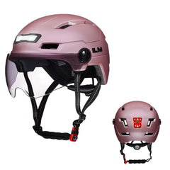 ILM E3-10L Adult Bike Helmet with Front and Rear LED Lights