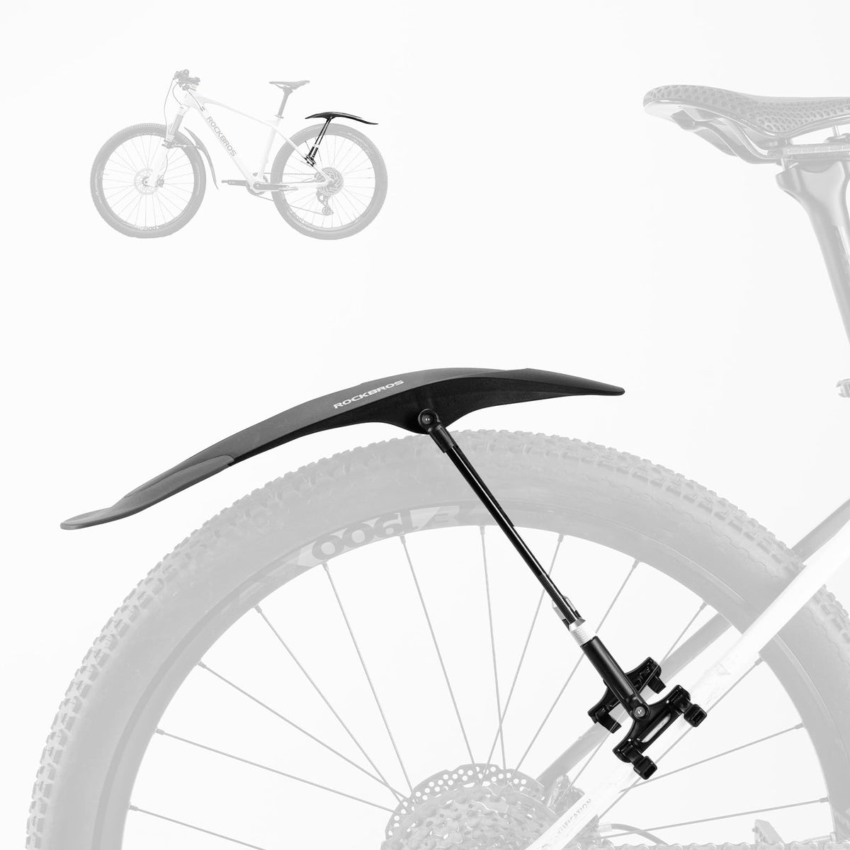 ROCKBROS Adjustable Bike Fender Set for 26–29 Inch MTB