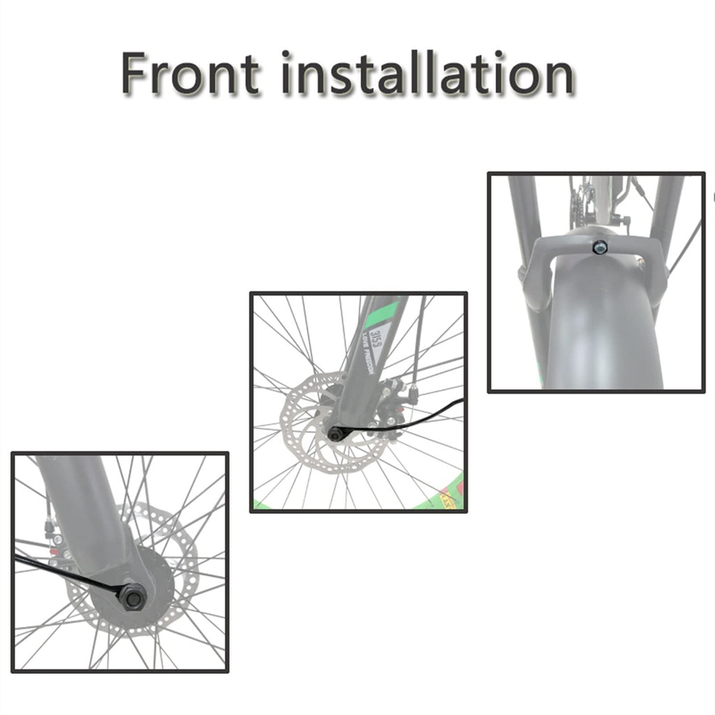 MBROS Full-Coverage Front and Rear Fat Bike Fender Set