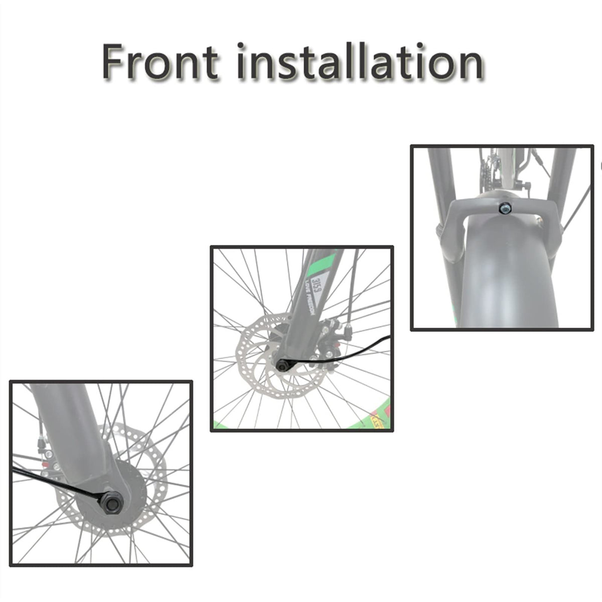 MBROS Full-Coverage Front and Rear Fat Bike Fender Set