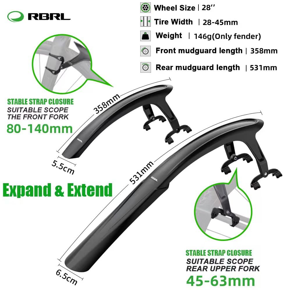 RBRL Quick-Release Adjustable 28-Inch Road
