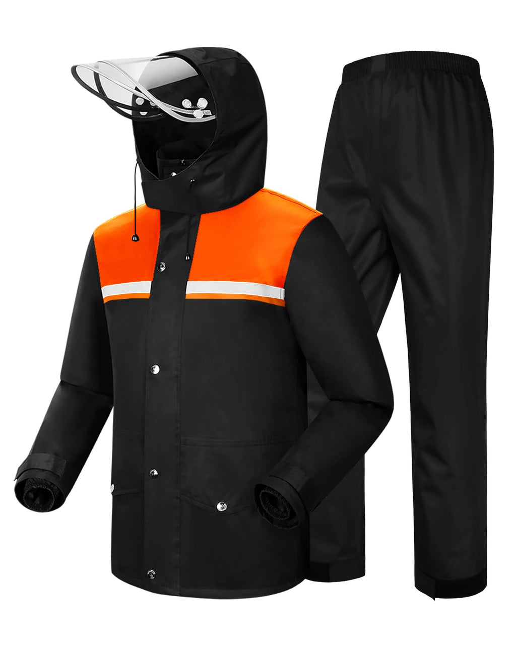 iCreek Unisex Hi-Vis Waterproof Reflective Rain Suit
