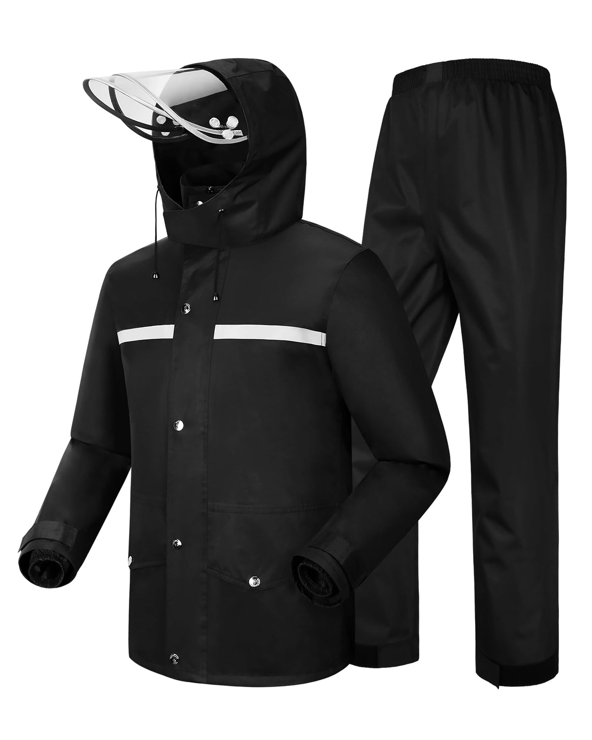 iCreek Unisex Hi-Vis Waterproof Reflective Rain Suit