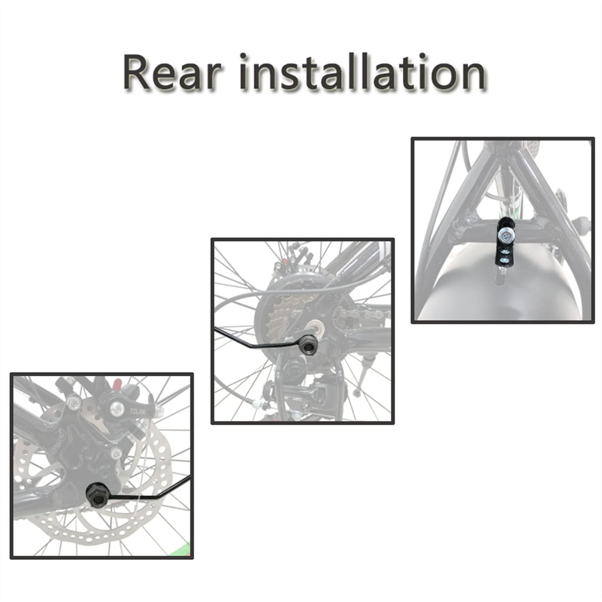 MBROS Full-Coverage Front and Rear Fat Bike Fender Set