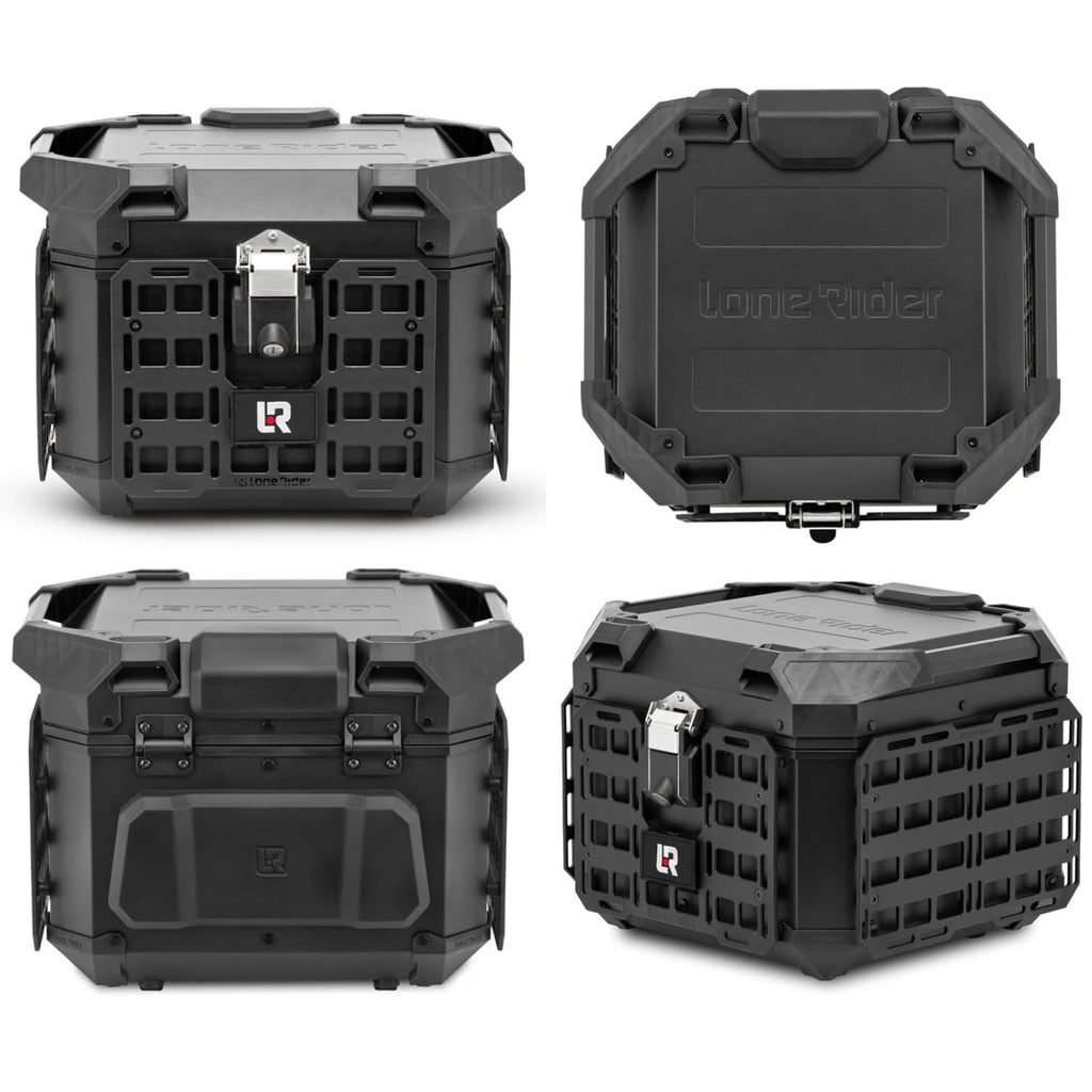 Lone Rider Motorcycle Pannier Set with 42L Top Case