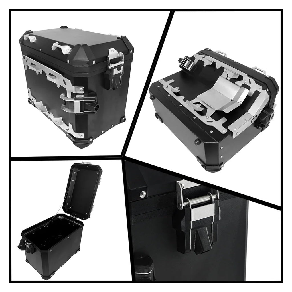 Kioxiuin Aluminum Motorcycle Rear Trunk Storage Top Case