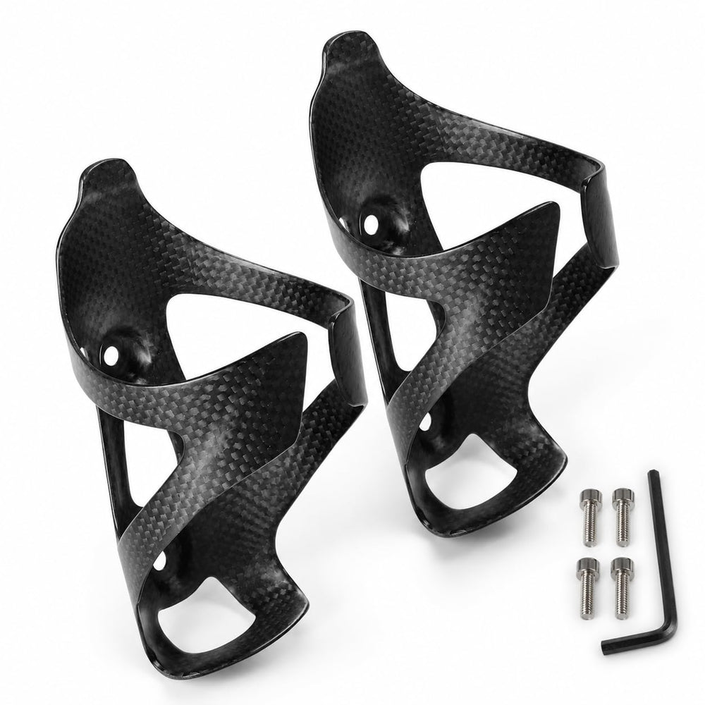 2-Pack Ultra-Light Carbon Fiber Bike Water Bottle Cages
