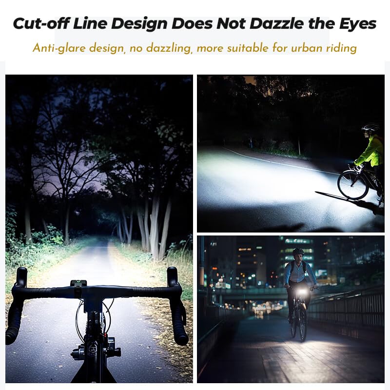 KJTYSDM USB Rechargeable Bike Light Set for Trek Emonda SLR 9