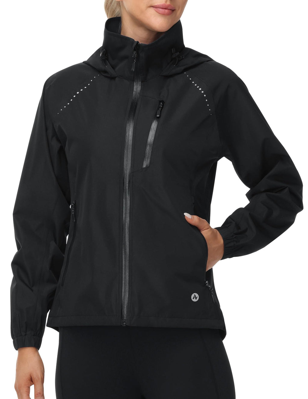 Nepest Women's Hooded Cycling Rain Jacket with UPF 50+