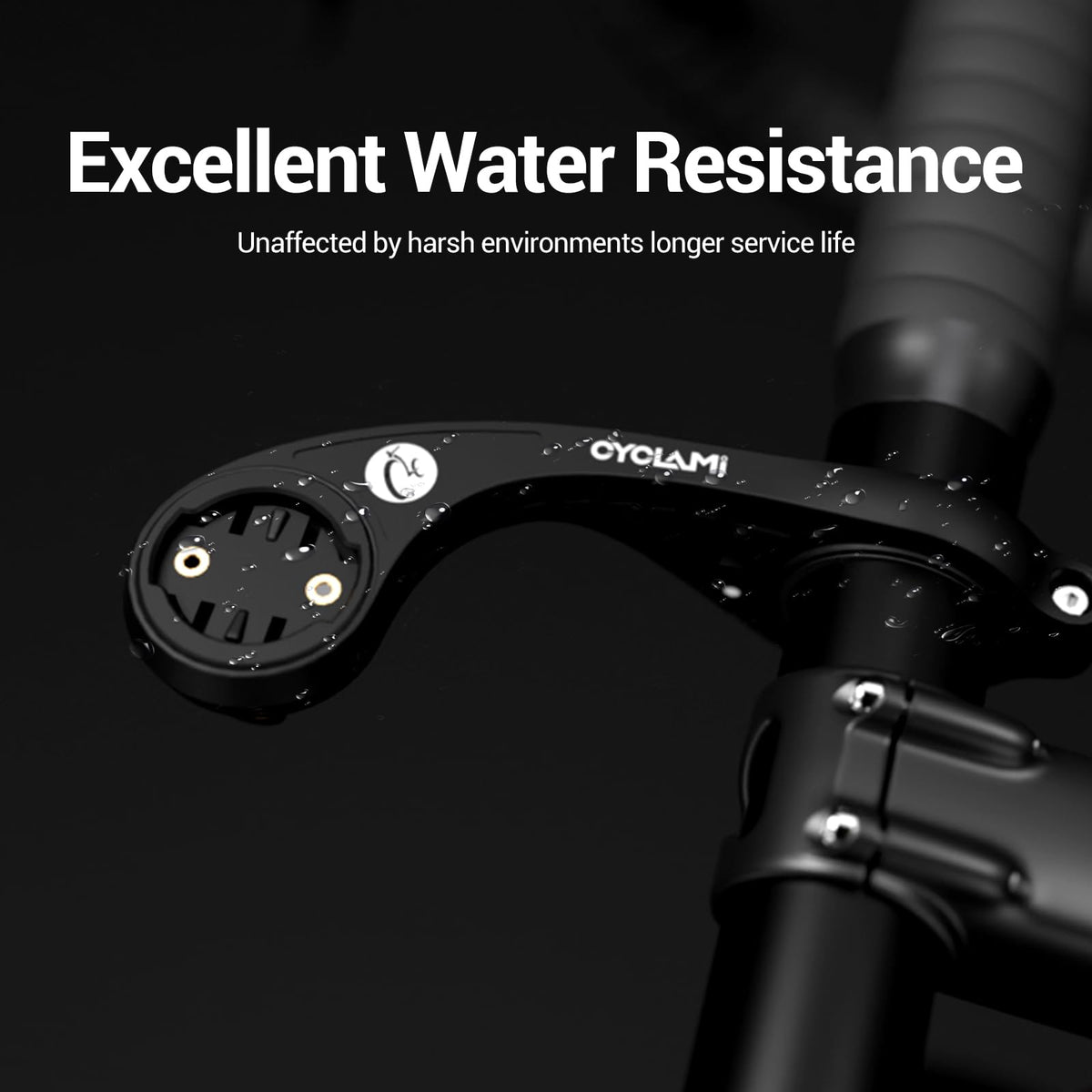 CYCLAMI Out-Front Bike Computer Mount for Garmin Edge GPS