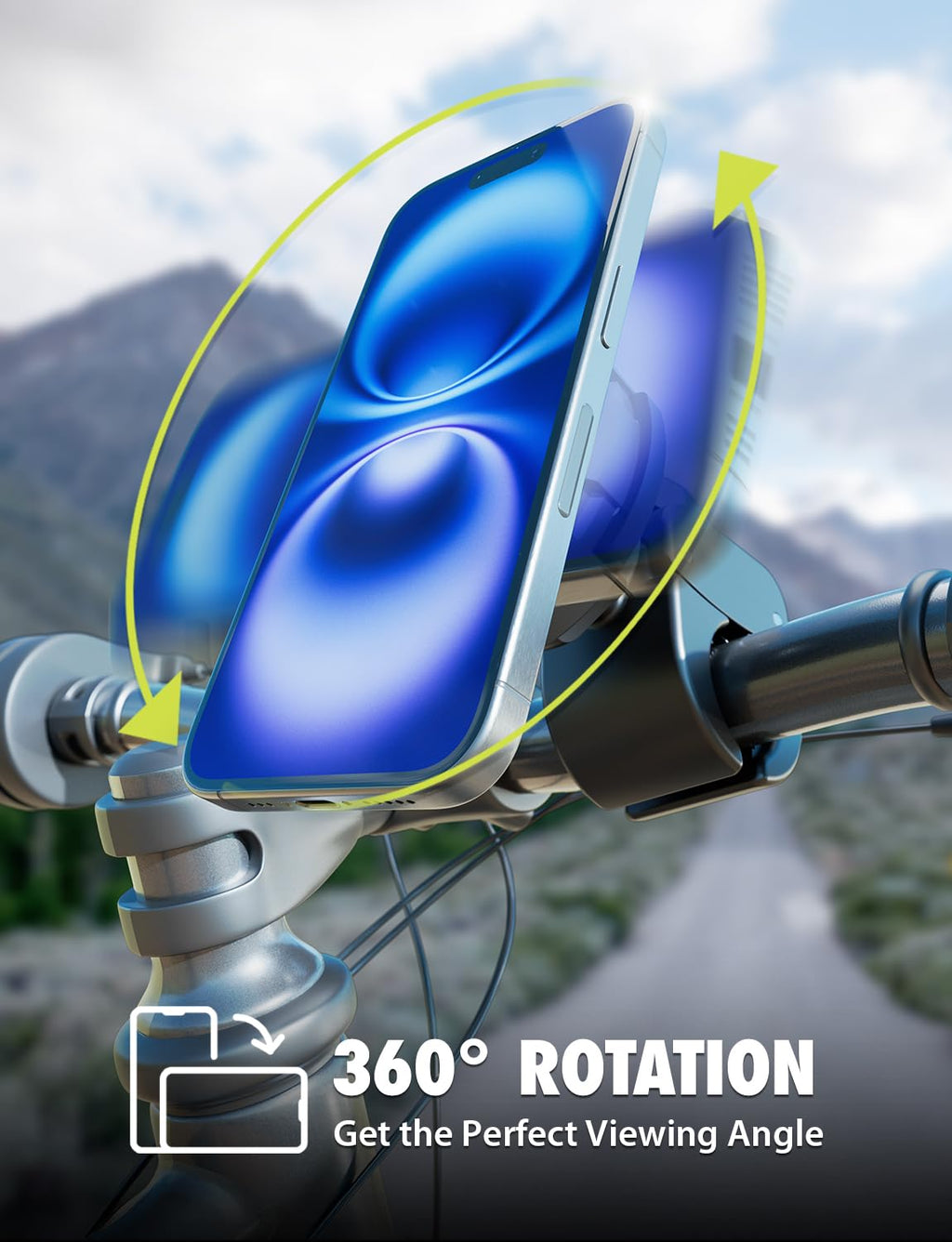 Bracketron MagAlign MAX MagSafe Magnetic Bike Phone Mount