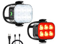 Zewdov USB Rechargeable Front and Rear Bike Light Set