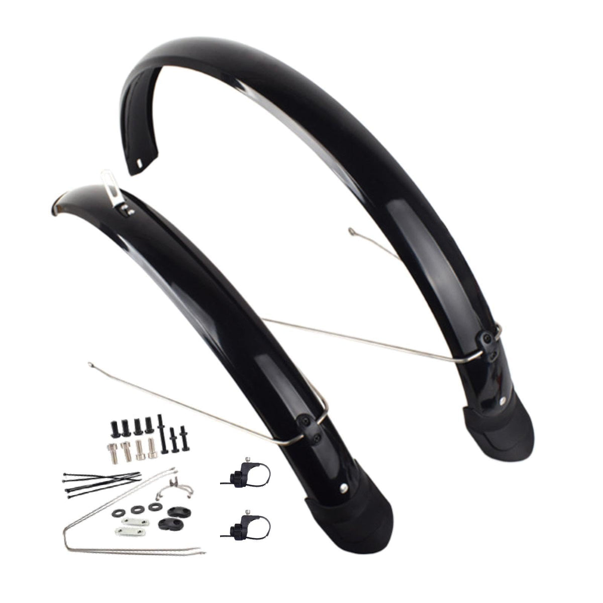 Yunmeryker Front and Rear Bike Mudguard Set for Folding Bikes