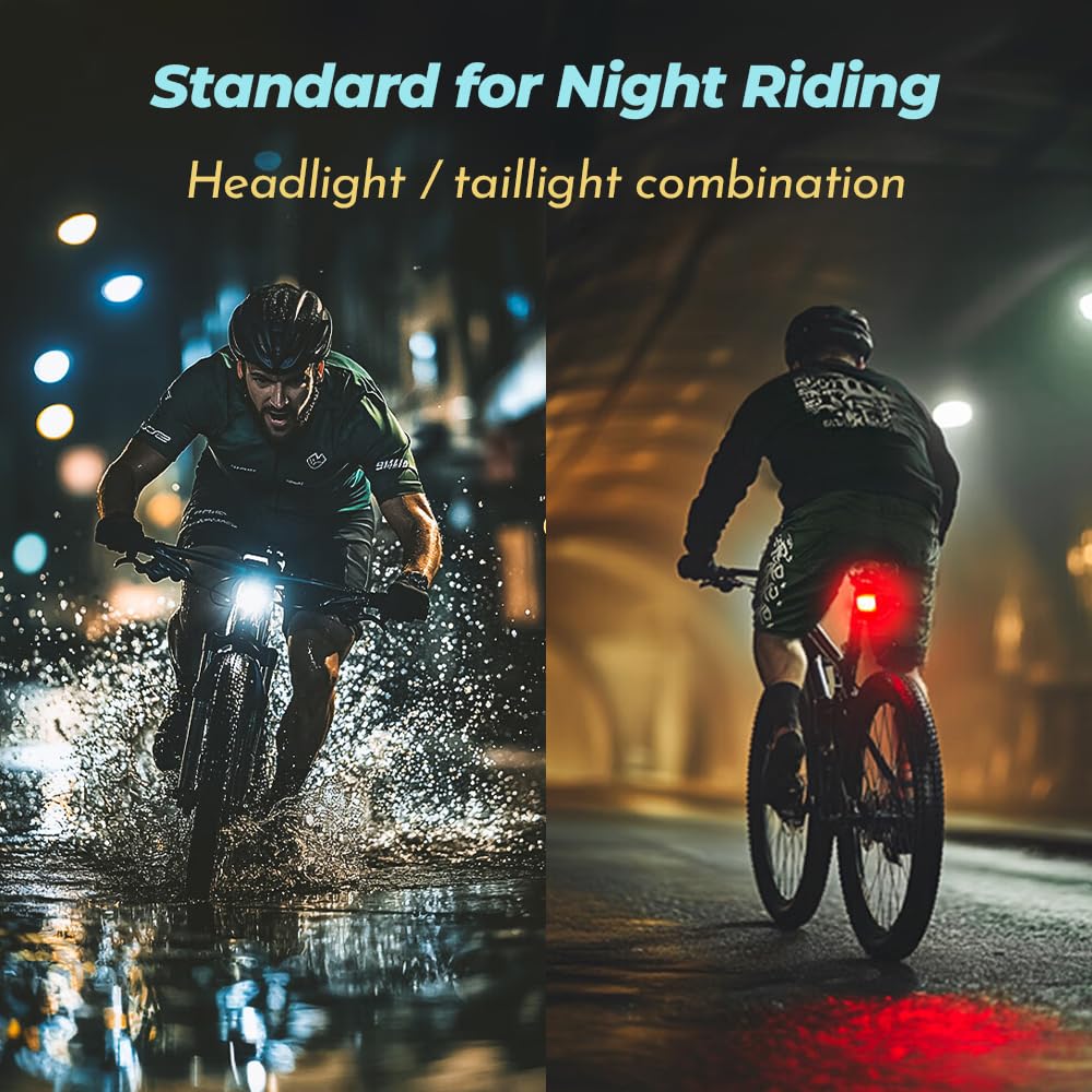 KJTYSDM USB Rechargeable Bike Light Set for Trek Emonda SLR 9
