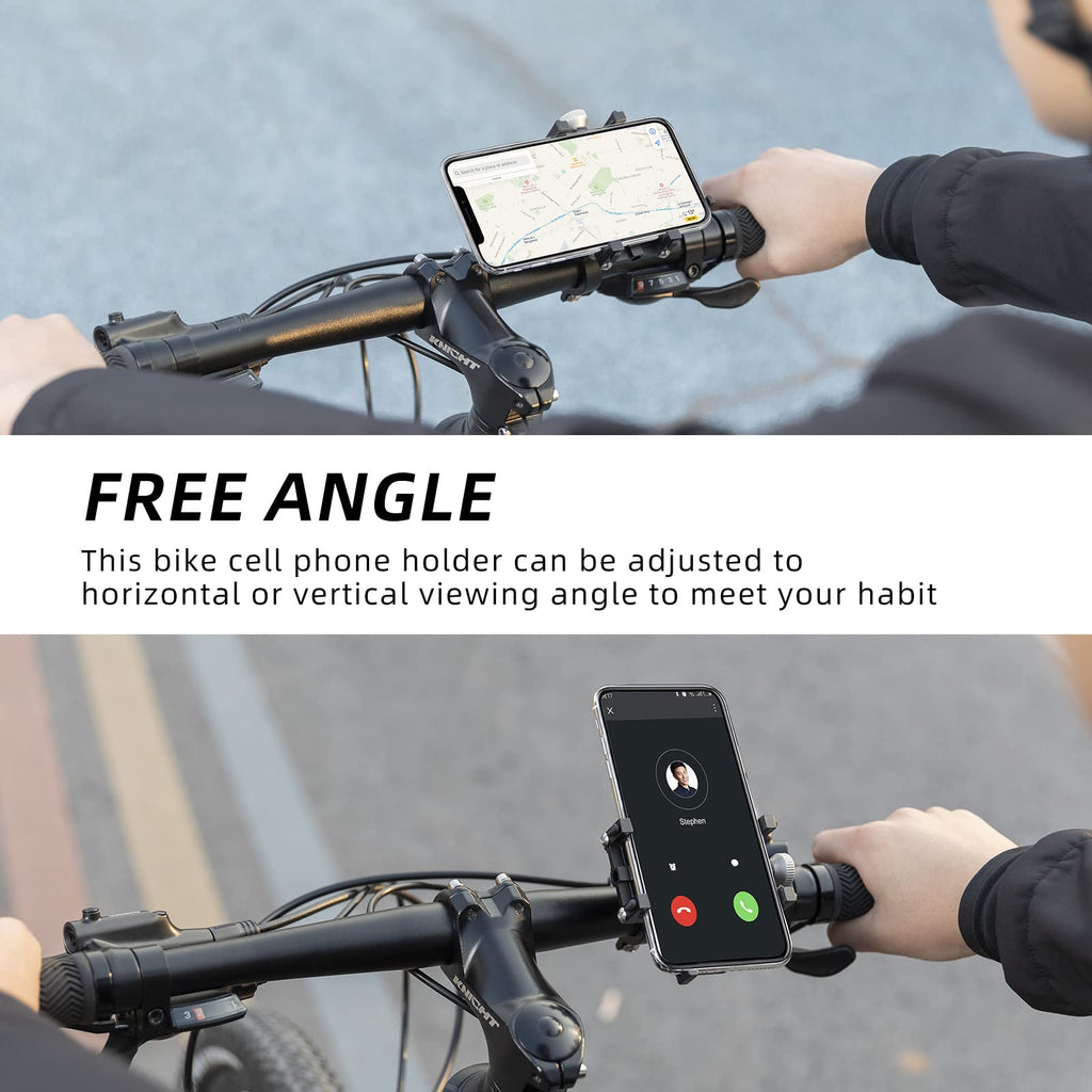 ROCKBROS 5-Claw Anti-Shake Bike and Motorcycle Phone Mount