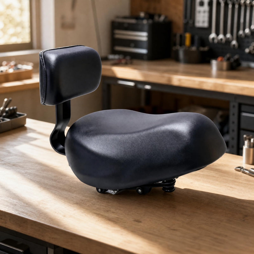 Teruyol Ergonomic Padded Electric Bike Saddle with Backrest