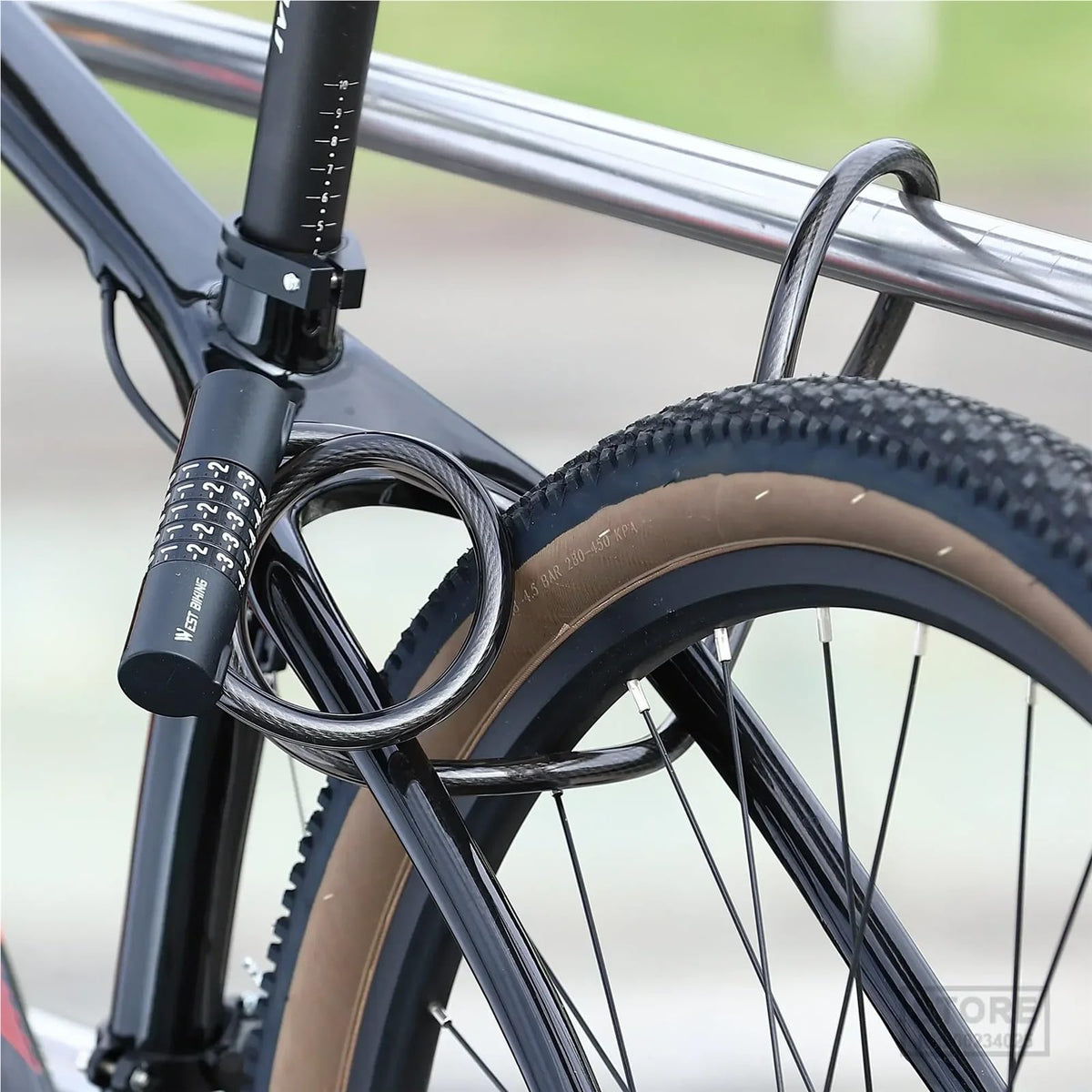 5-Pack Waterproof 5-Digit Combination Bike Cable Locks