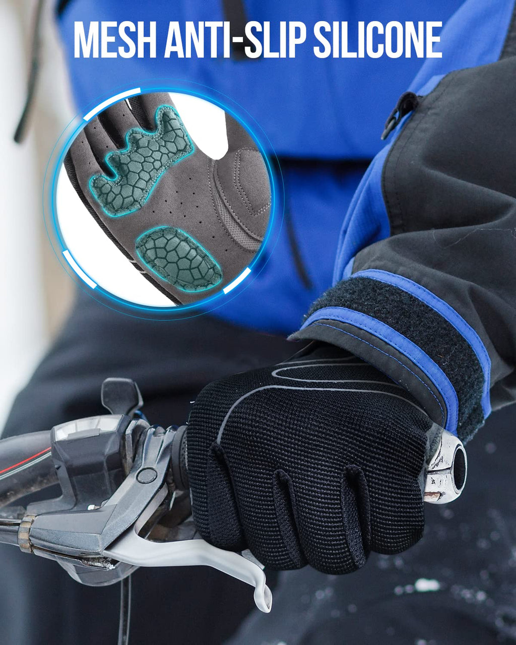 Tanluhu Full-Finger Touchscreen Padded MTB Cycling Gloves