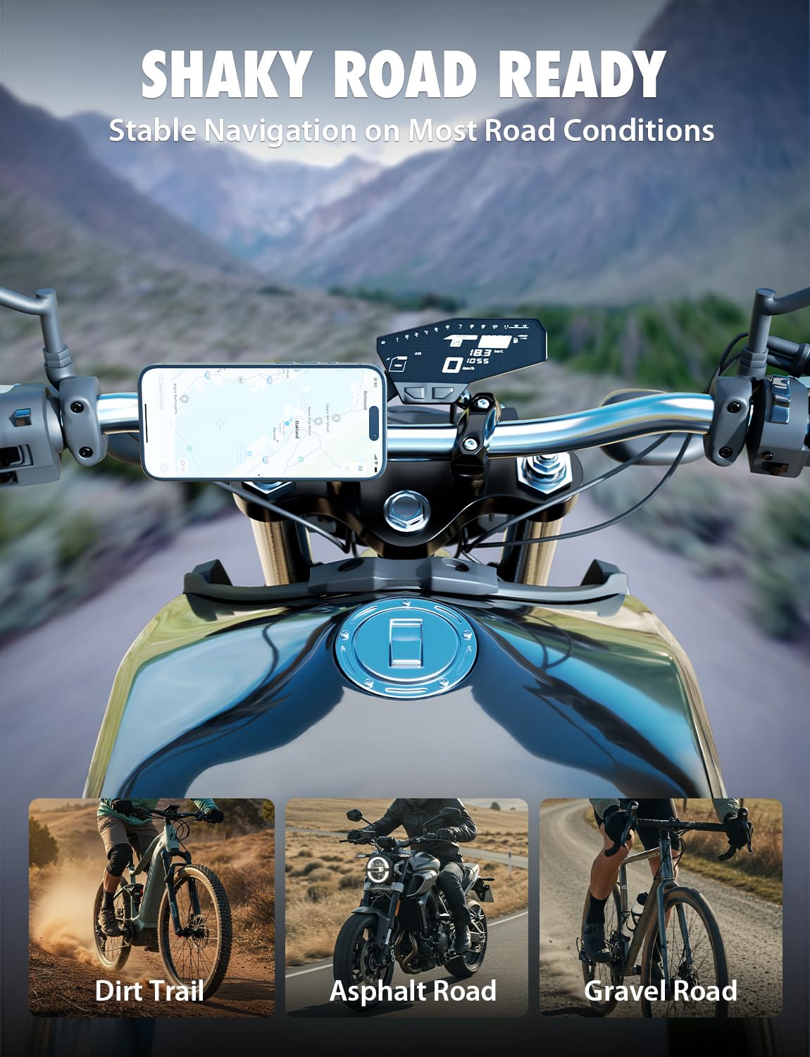 Bracketron MagAlign MAX MagSafe Magnetic Bike Phone Mount