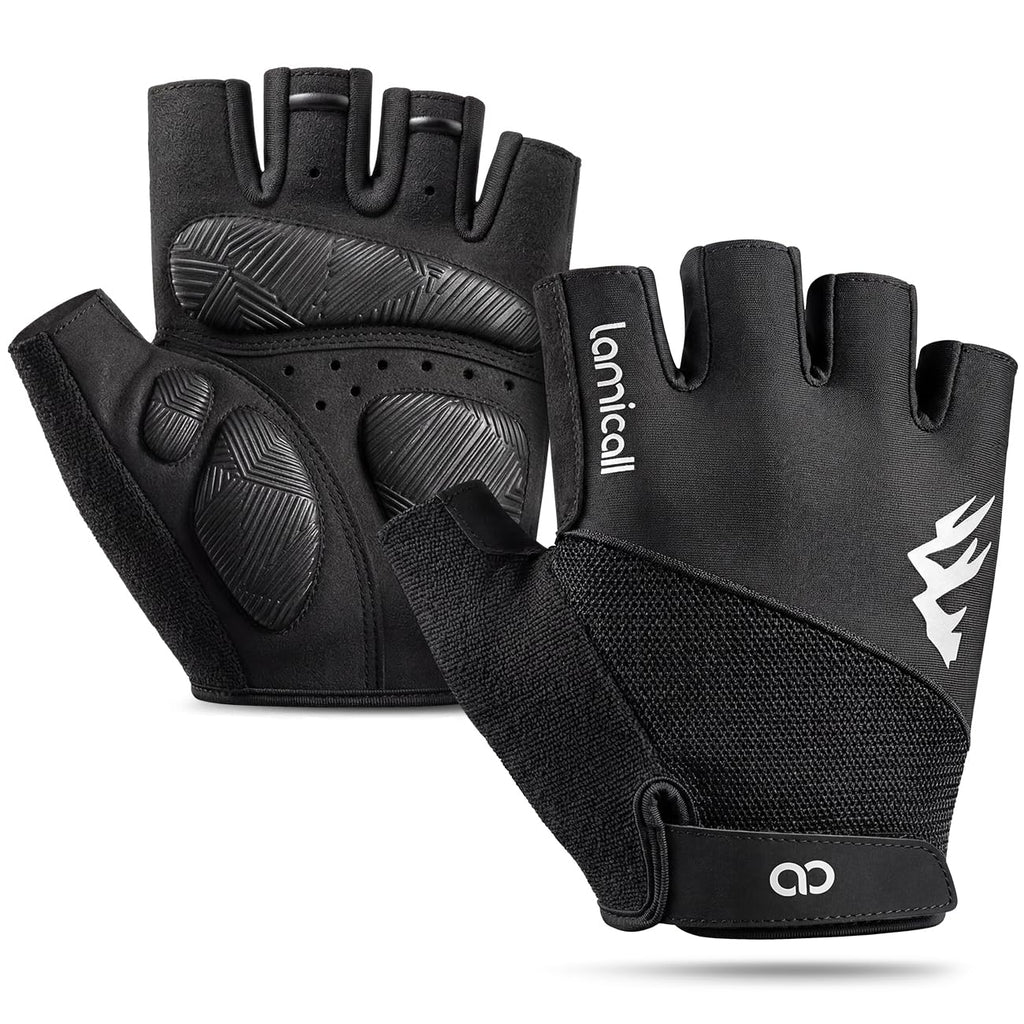 Lamicall Breathable Anti-Slip Padded Cycling Gloves for Men & Women