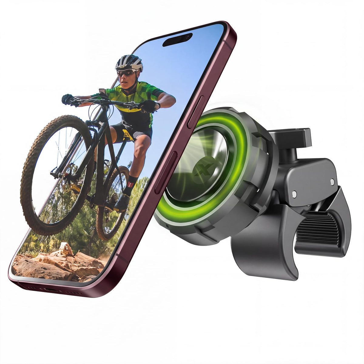 Bracketron MagAlign MAX MagSafe Magnetic Bike Phone Mount