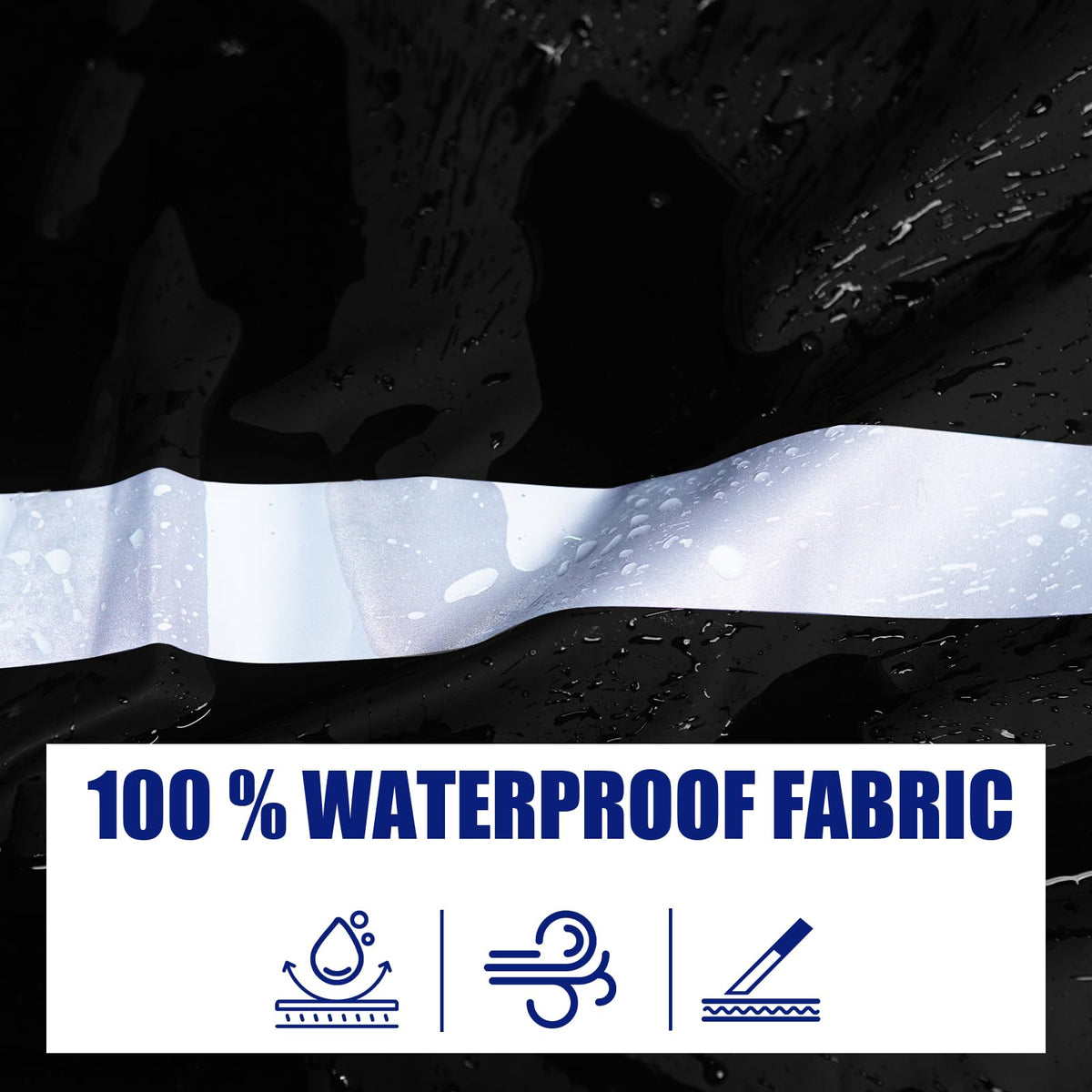Niruoxn Waterproof Reflective Rain Suit with Bib Pants